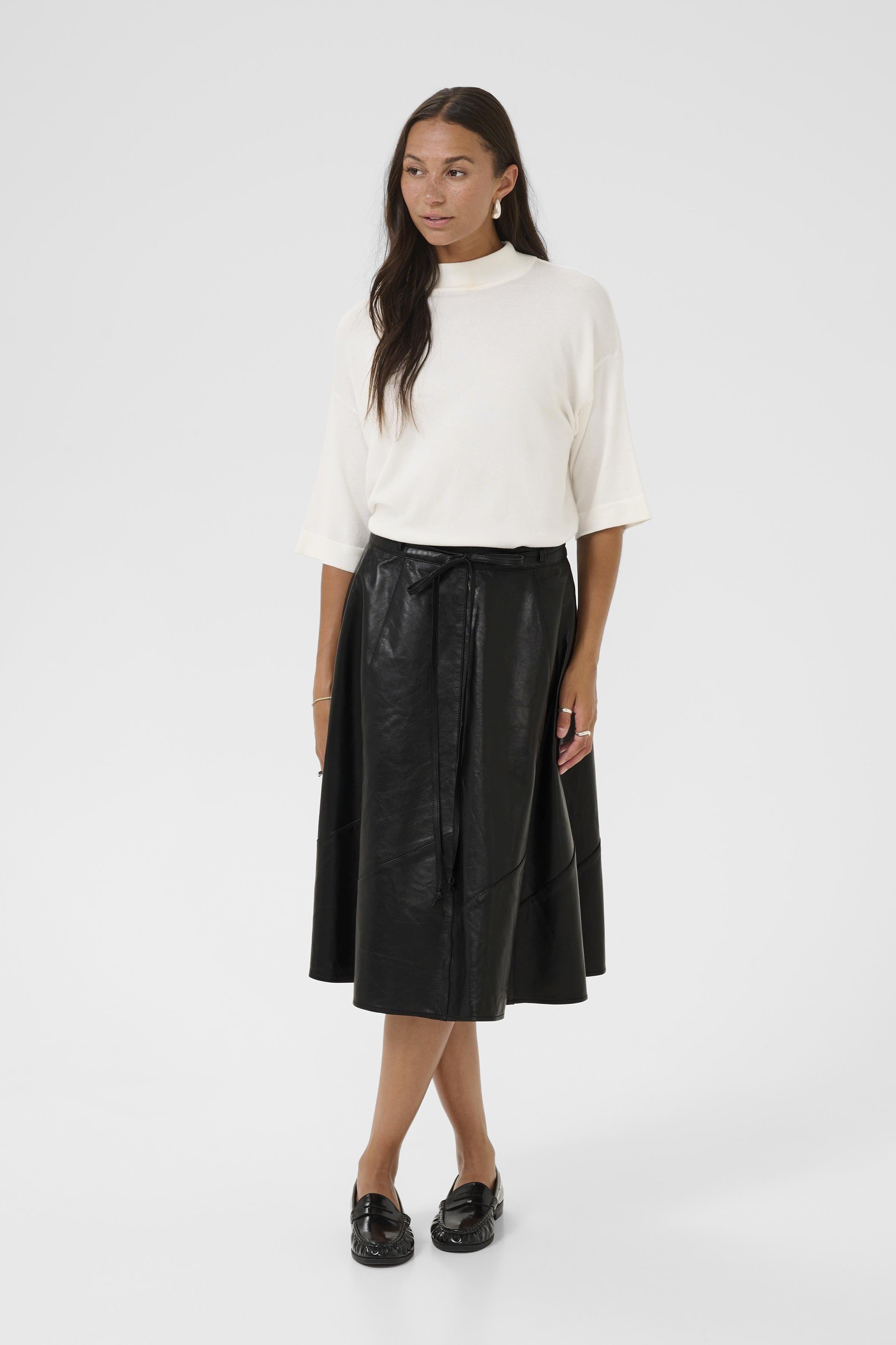 Kavera Leather Skirt