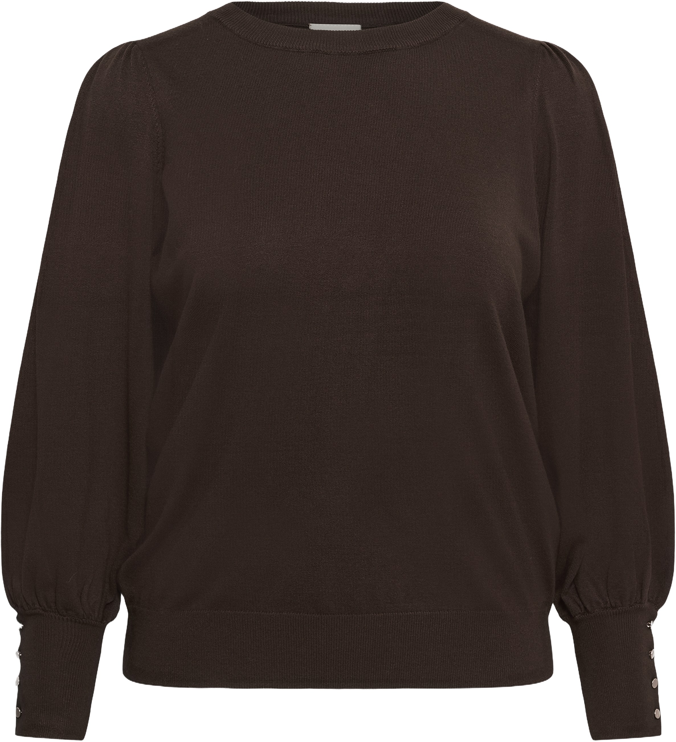 Kclizzy Round Neck Pullover Buttons