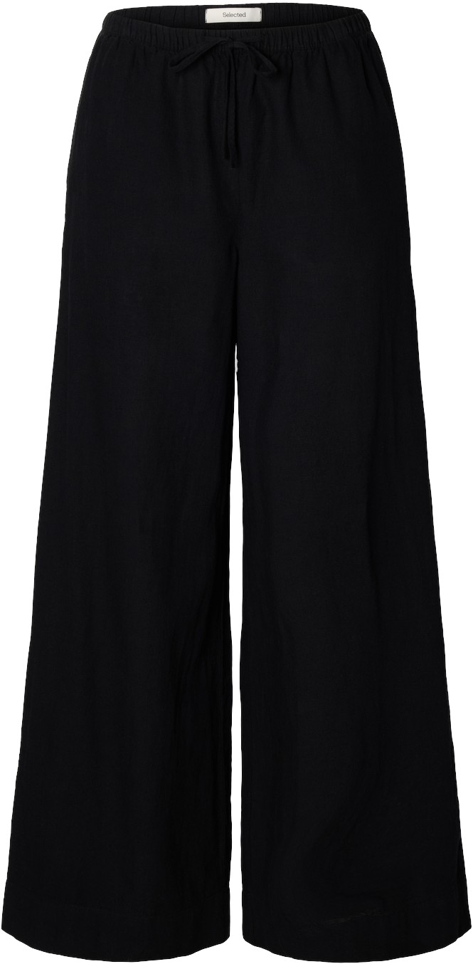 Slwluisa MW Wide Linen Blend Pant N