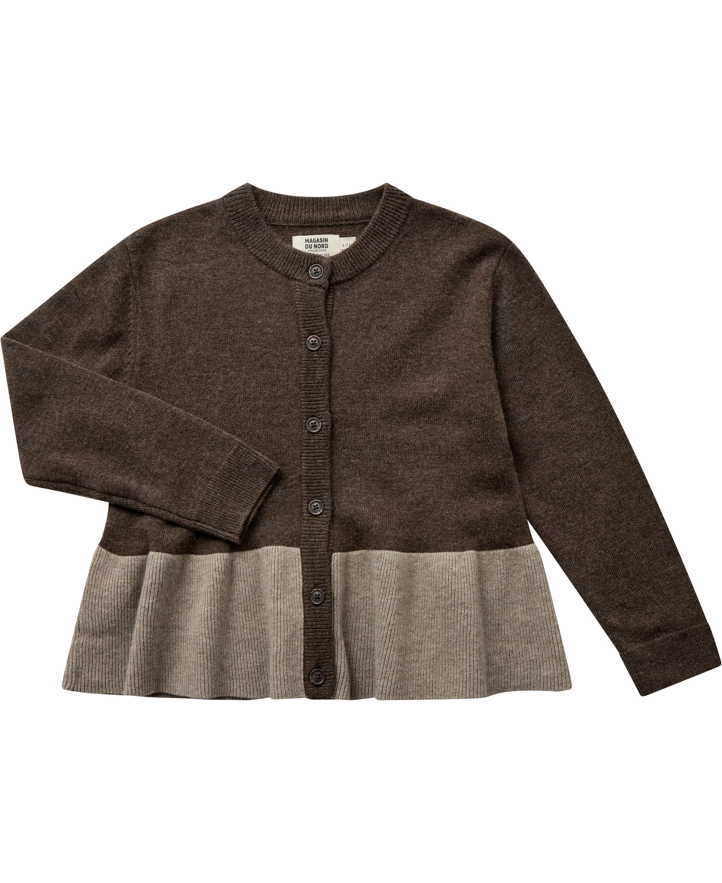 Strikka 14 RWS Wool og GCS Cashmere Cardigan (Peplum)