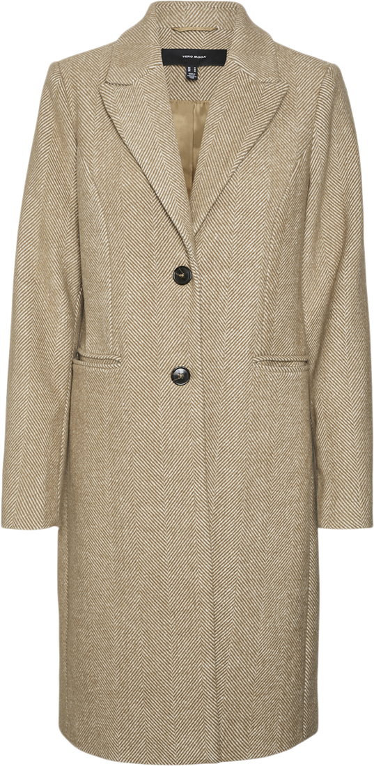 Vmblaza Herringbone Long Coat Ga Bo