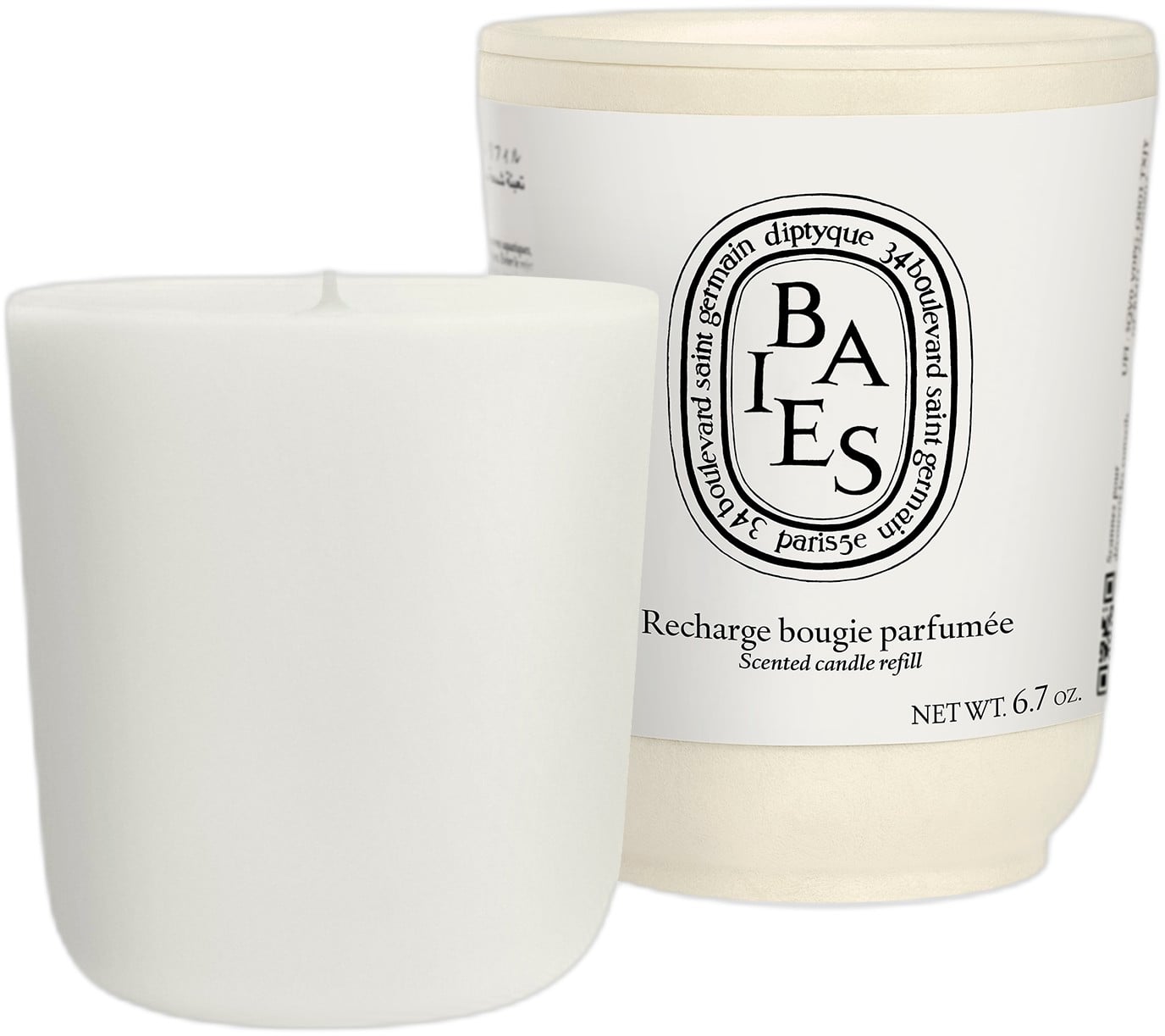 Refill Classic Candle Baies 190g / 6,7 oz