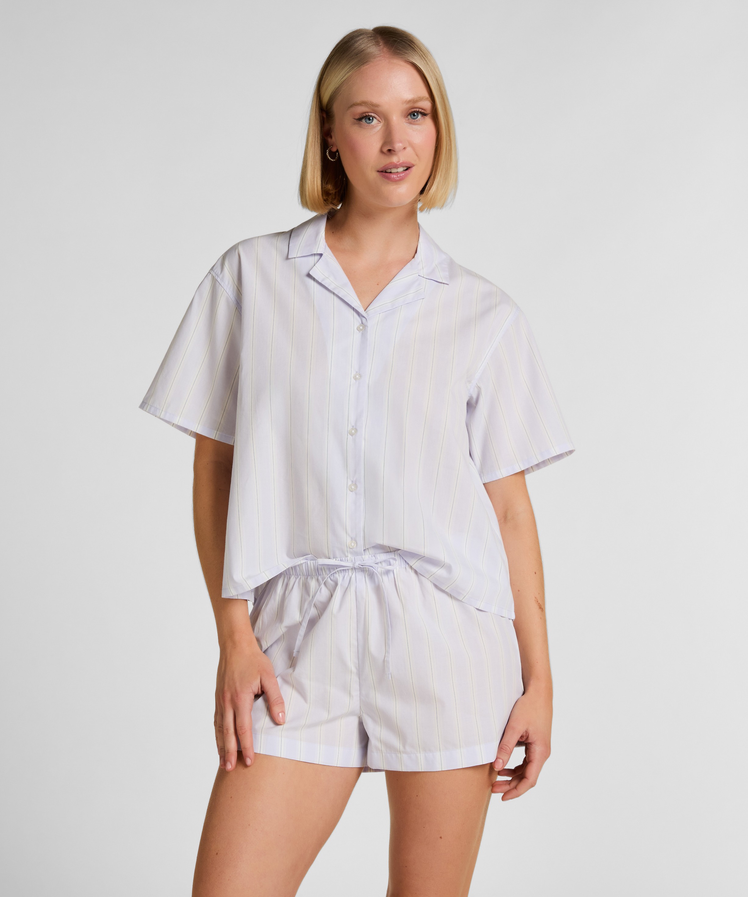 Striped Short Cotton