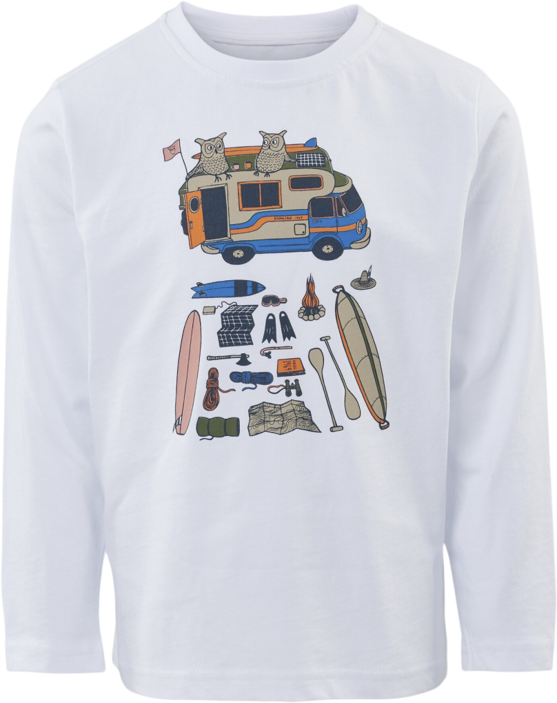 Road Trip Printed Long Sleeved Tshirt – Gots/vegan