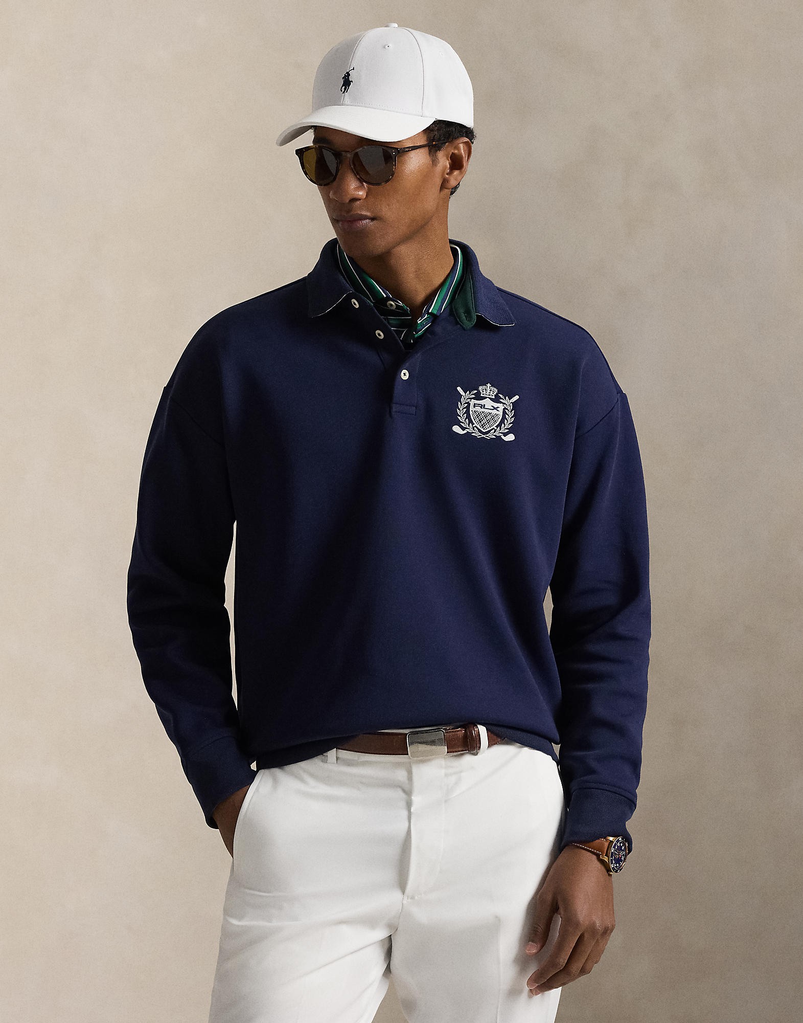 Relaxed Fit Crest Doubleknit Sweatshirt