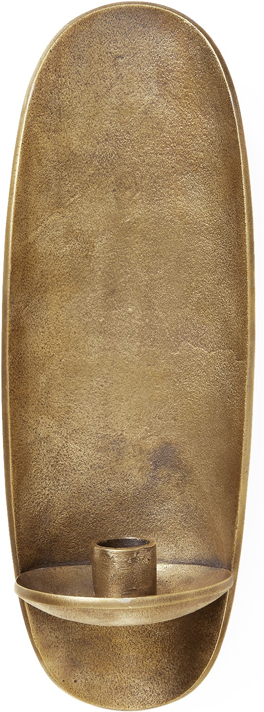 Agapé Wall Candle Holder Brass Finish