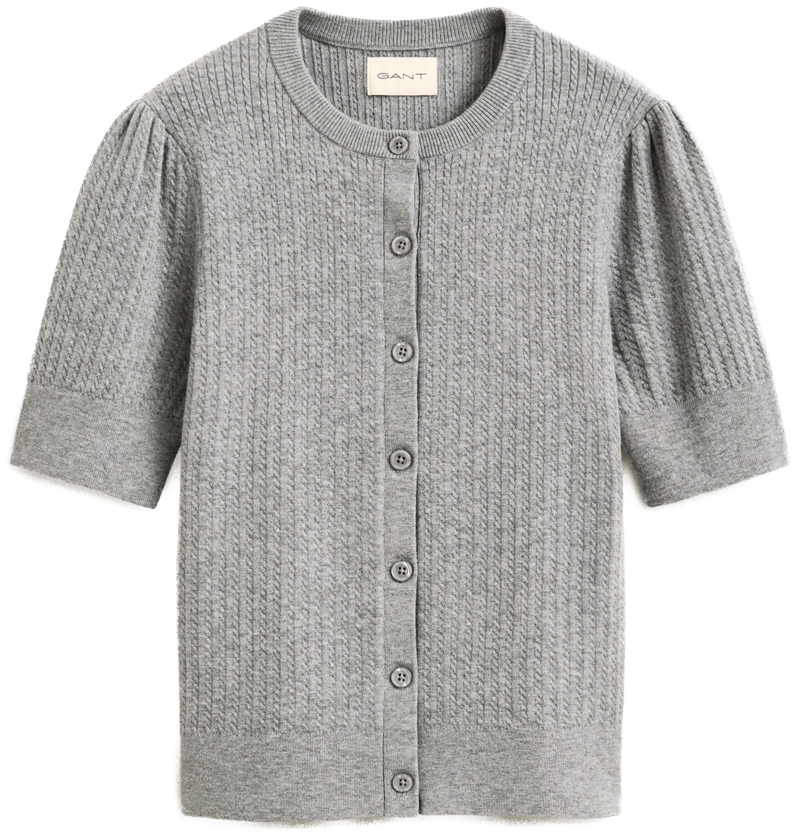 Mini Cable Cneck Cardigan SS