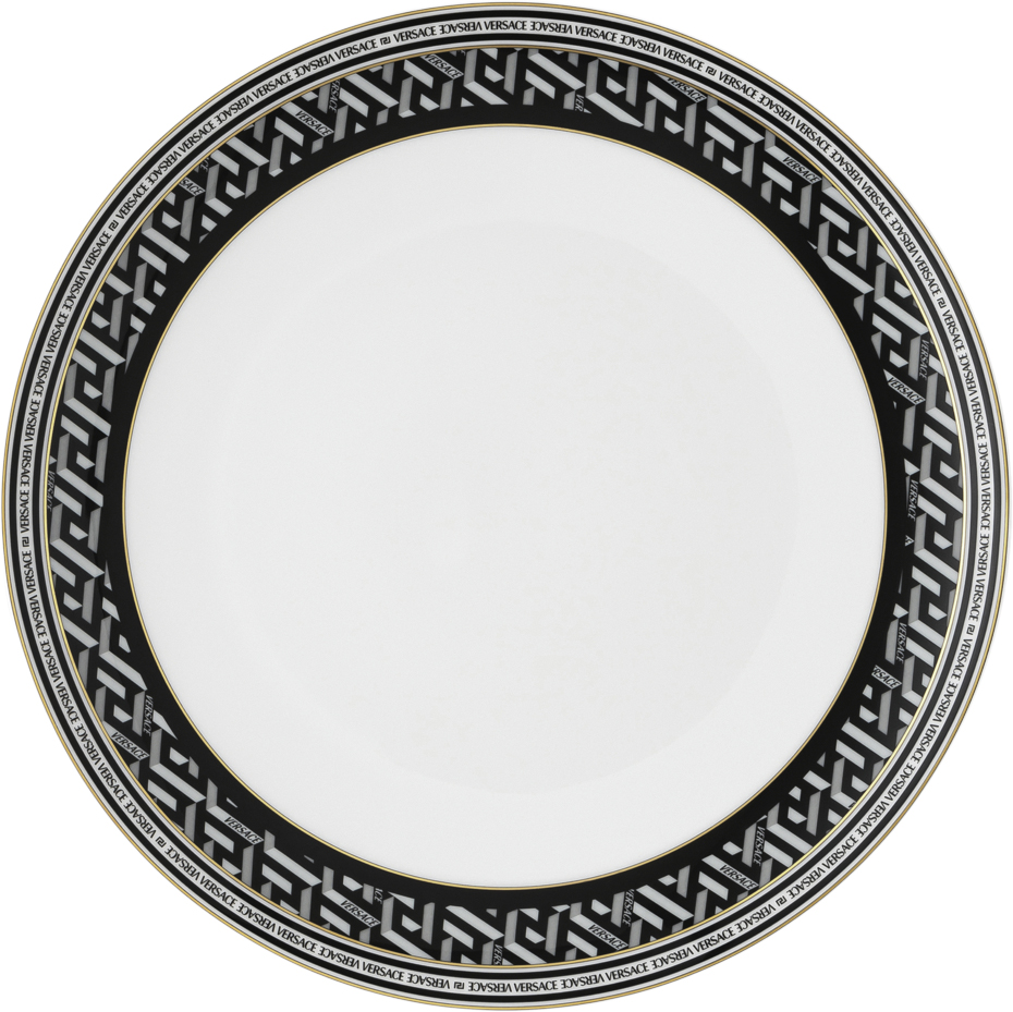 Plate 28cm, Signature Black, La Greca