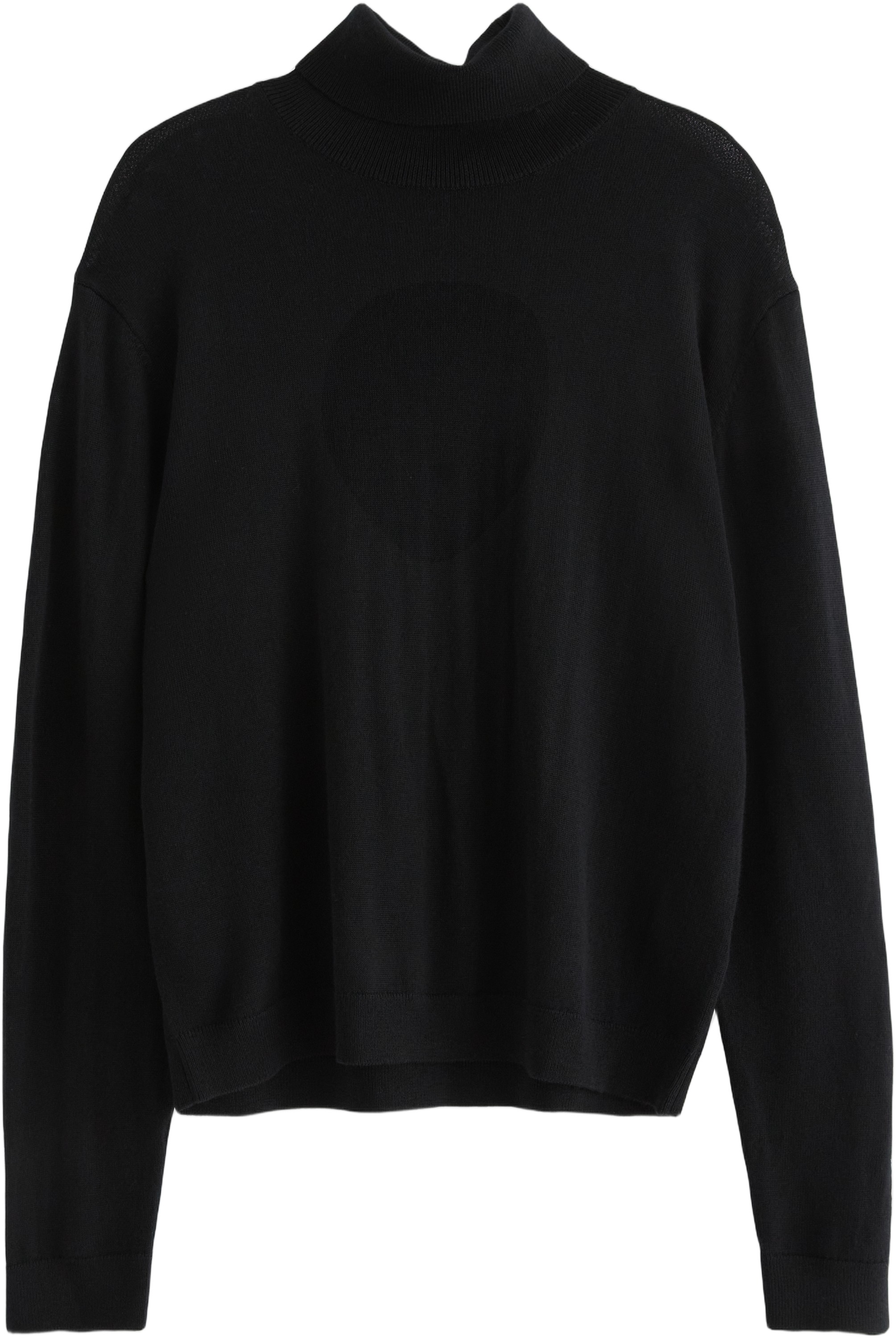 Blød Trøje i Merinould med Rullekra