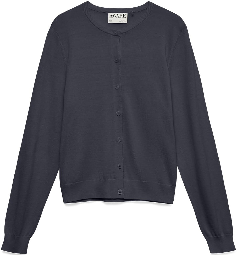 Awcara LS Oneck Wool Cardigan