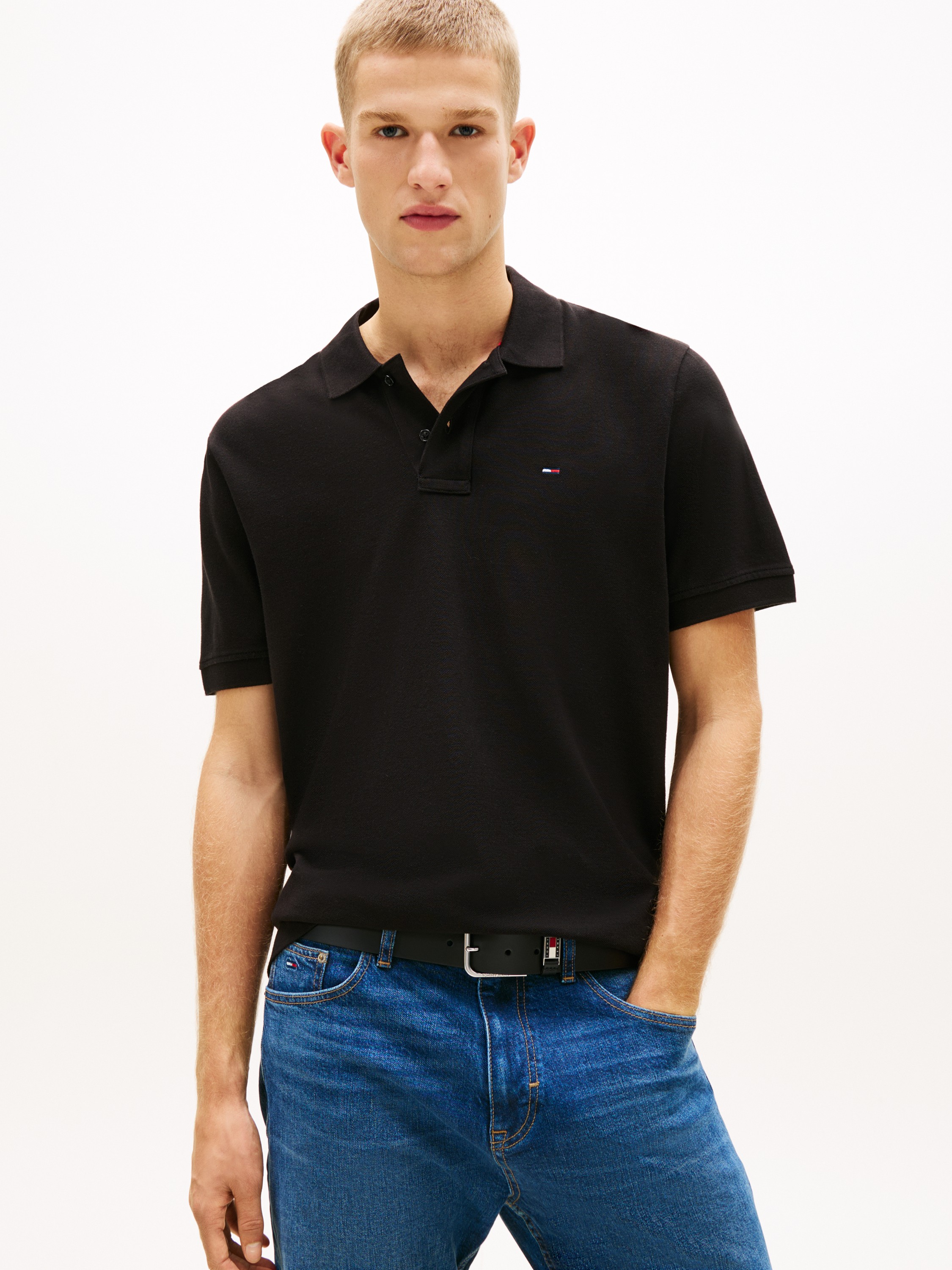 Hilfiger Flag Regular Fit Pique Polo Shirt