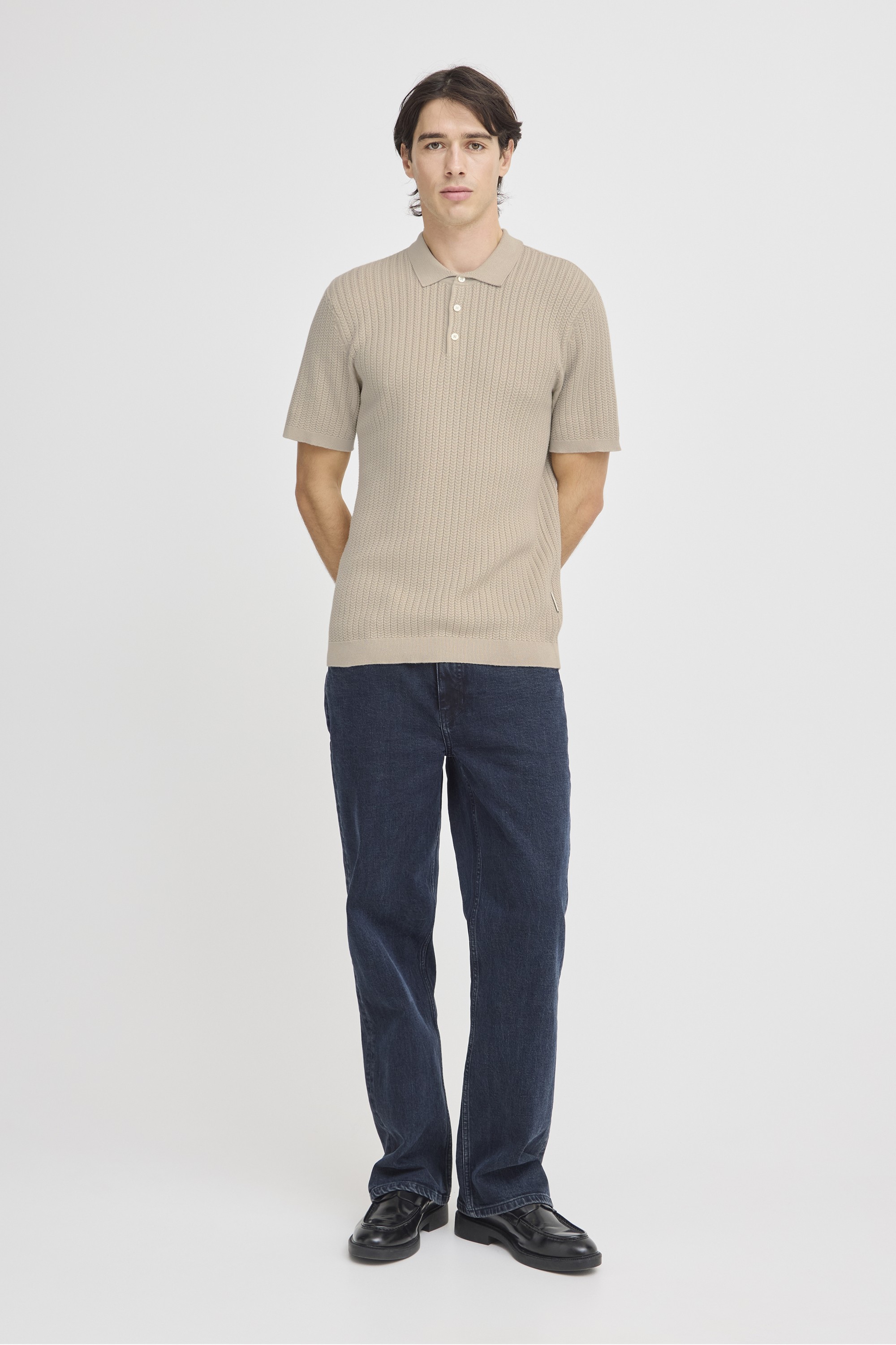 Cfkarl Structured Knit Polo
