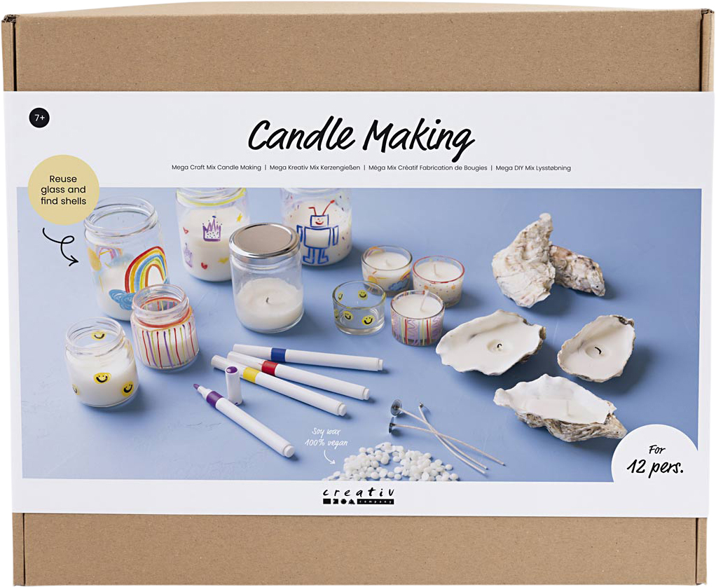 Mega DIY Mix Lysstøbning , Lysglas