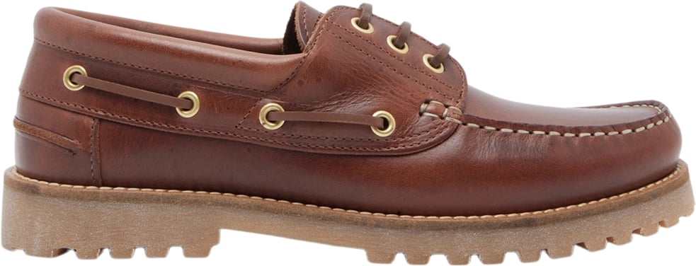 Ollie Boat Shoe Brown Leather