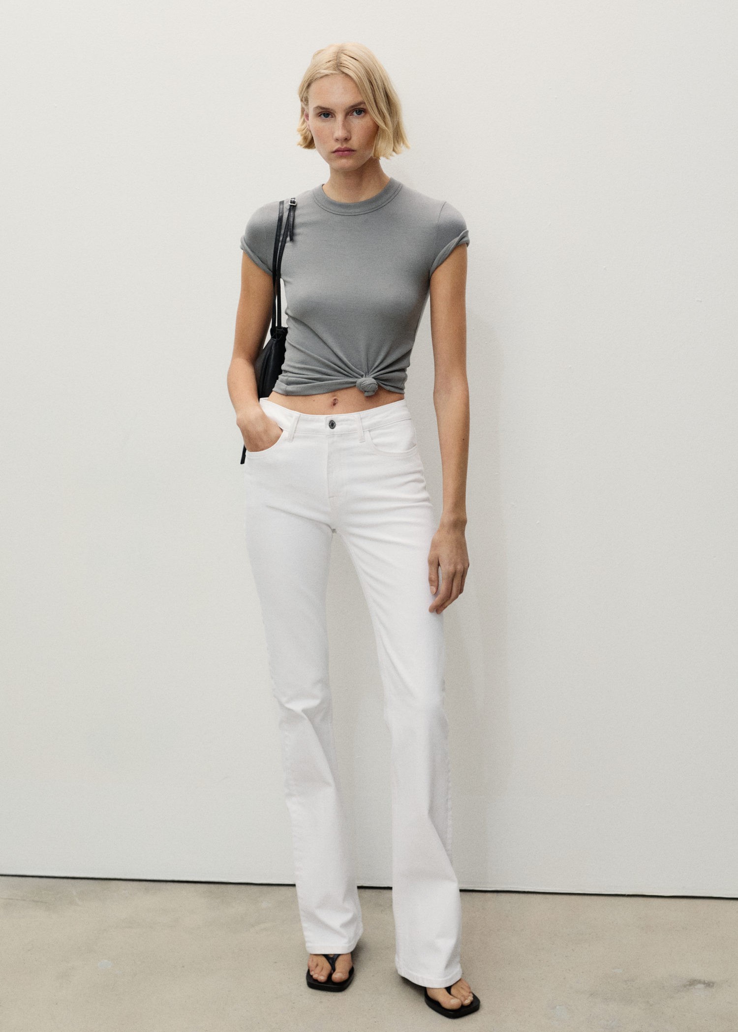 Fiona Flared Midrise Cotton Jeans
