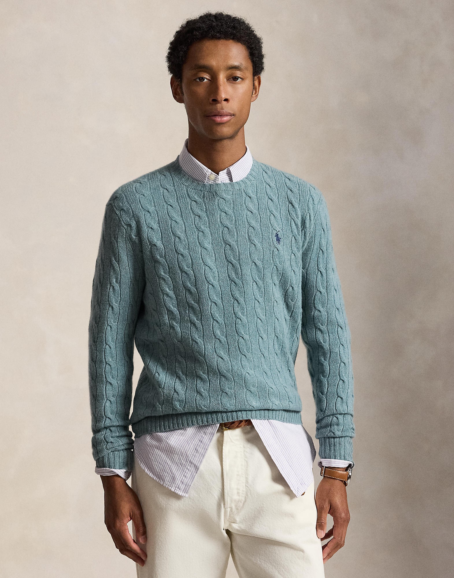 Cableknit Wool-cashmere Sweater