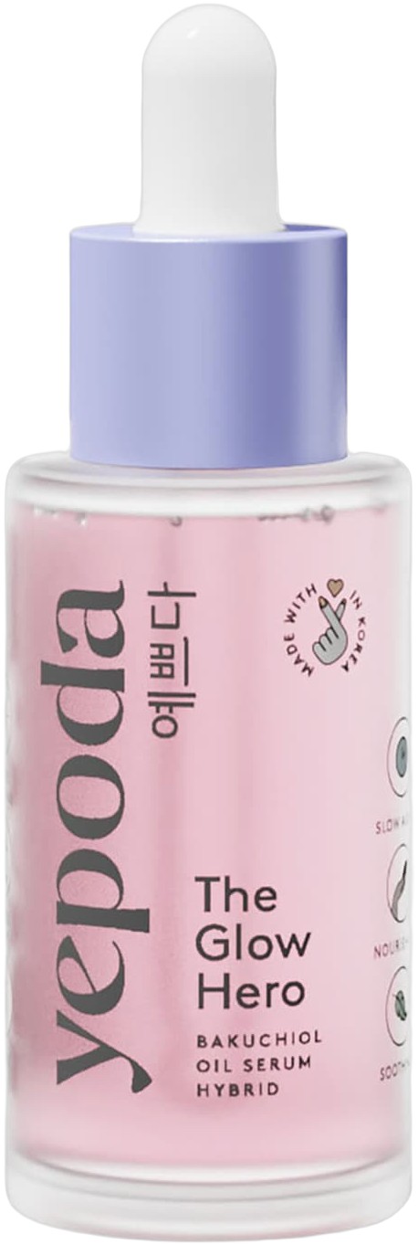 The Glow Hero Hybrid Olieserum med Bakuchiol