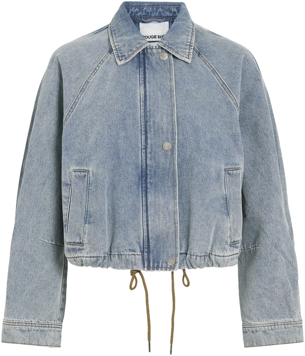 Routiana L/S Denim Bomber Jacket
