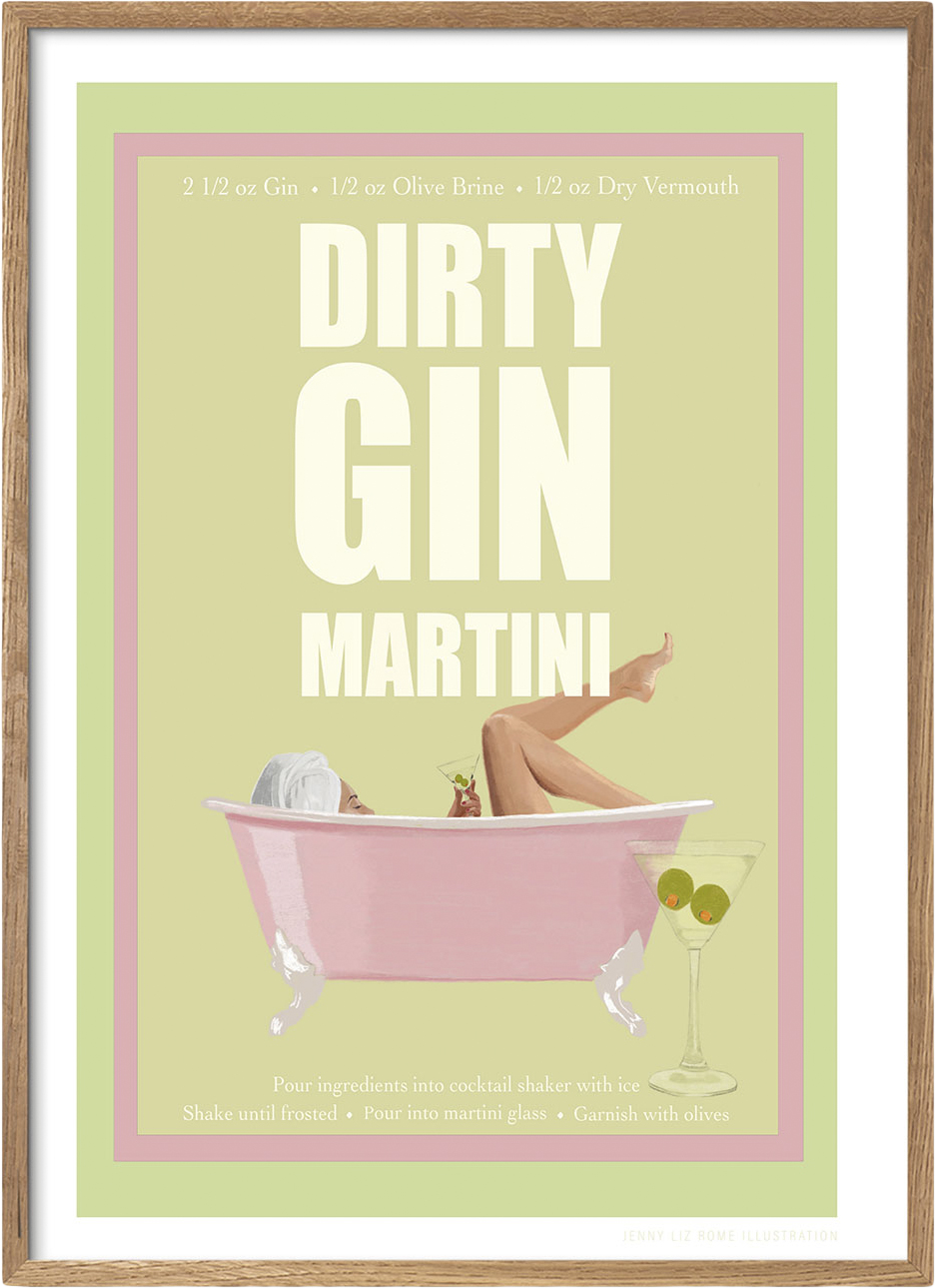 Jenny Liz Rome Dirty Gin Martini