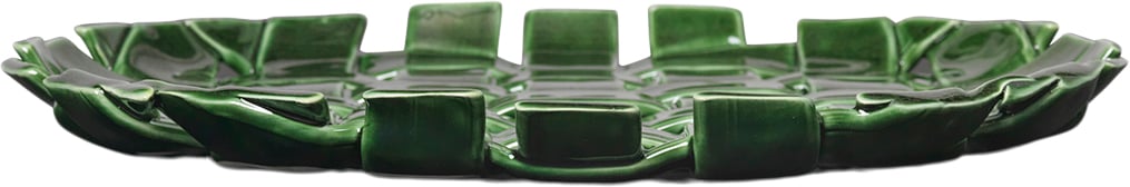 Plait Platter Emerald Green