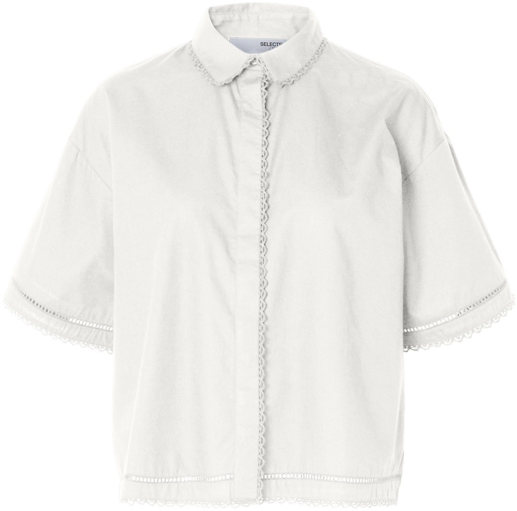 Slfnovi SS Crochet Detail Shirt B
