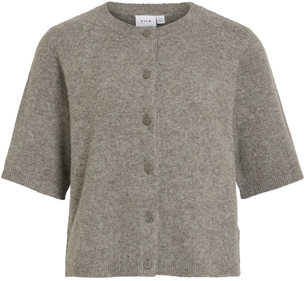 Viliga 2/4 Oneck Knit Cardigan - N