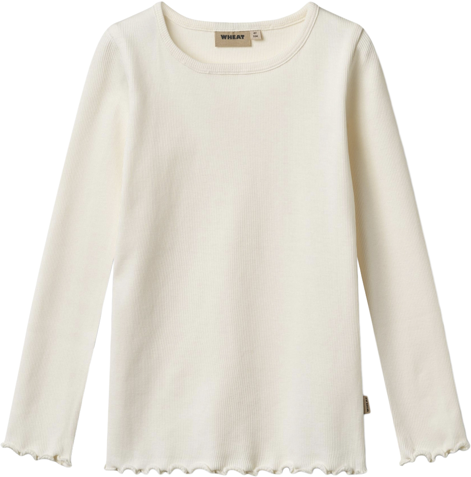 Langærmet Rib Tshirt Ida