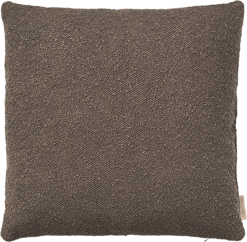 Cushion Cover Boucle Colour Espresso 50 X 50 Cm