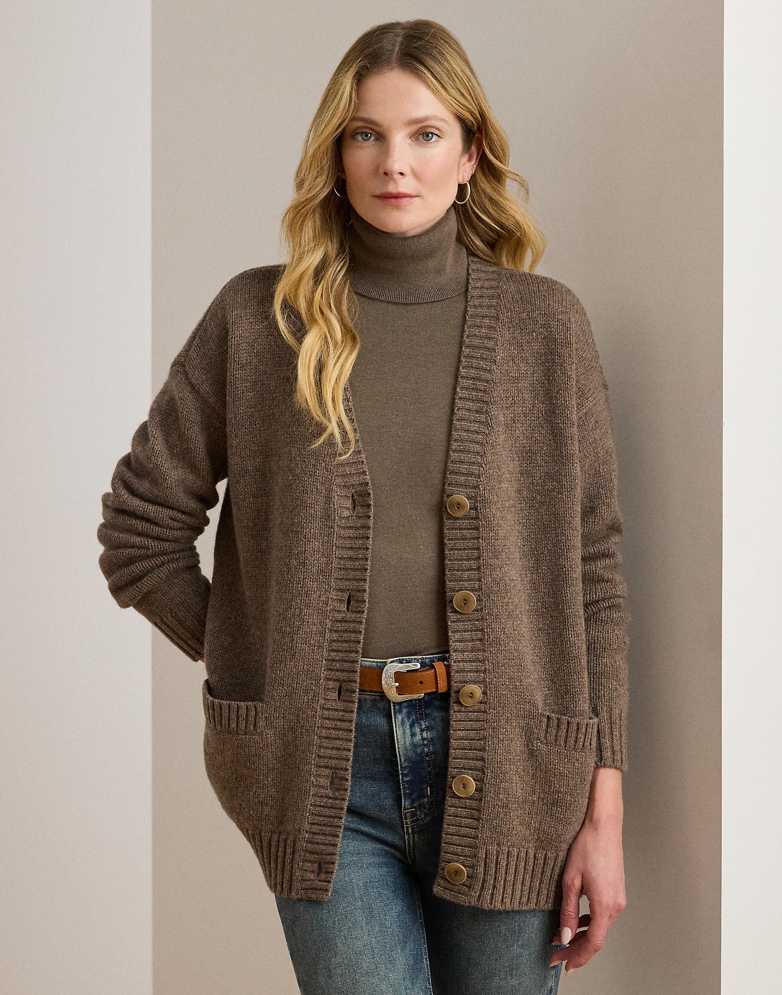 Woolblend V-neck Cardigan