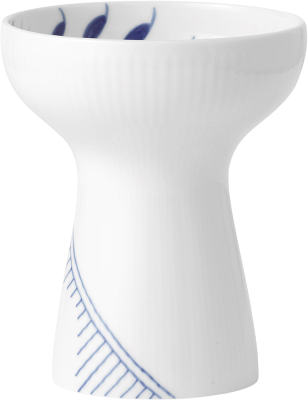 Blå Mega Riflet 15 Cm Vase