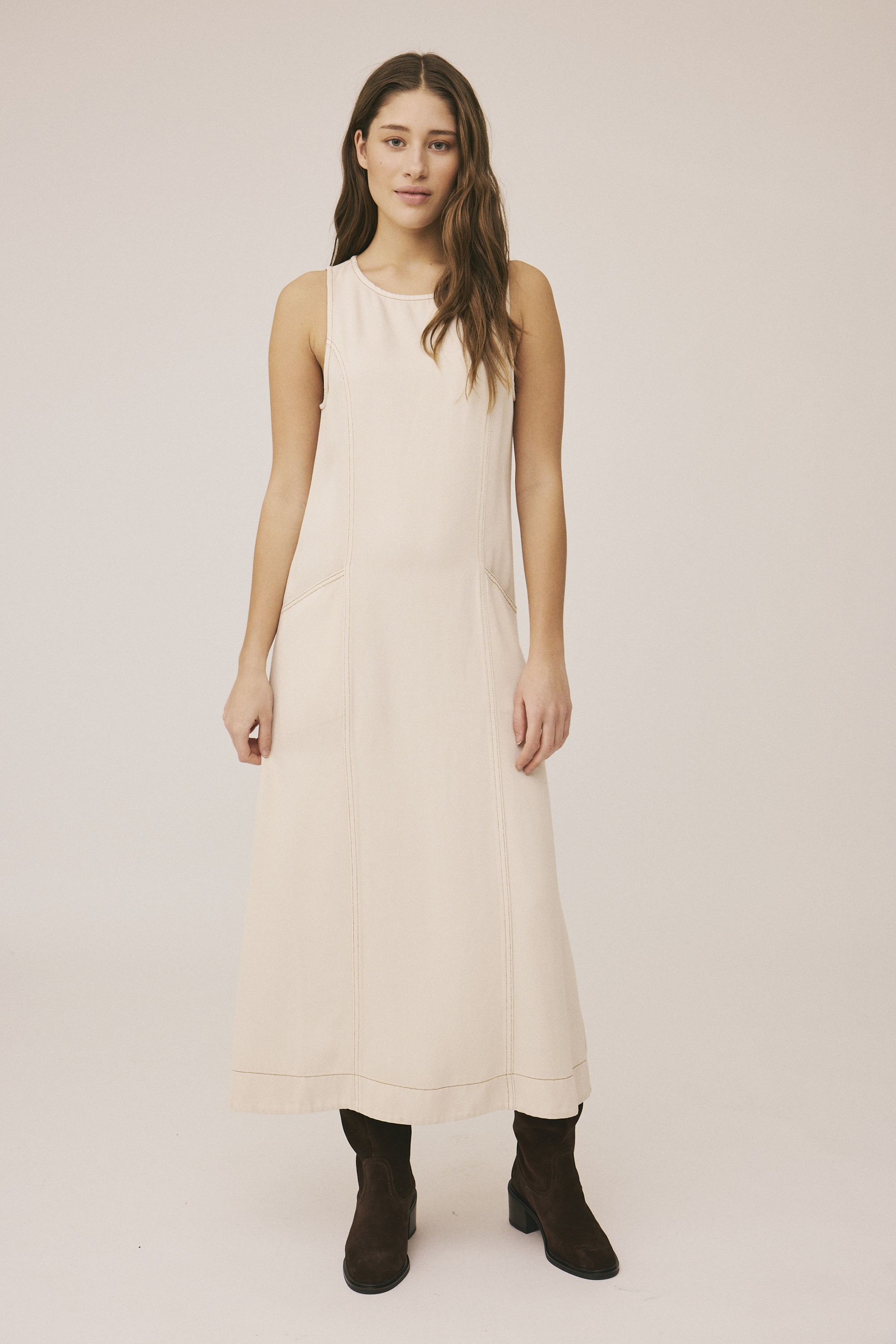 Gaba 3 Dress 100% Tencel Lenzingtencel- Cream