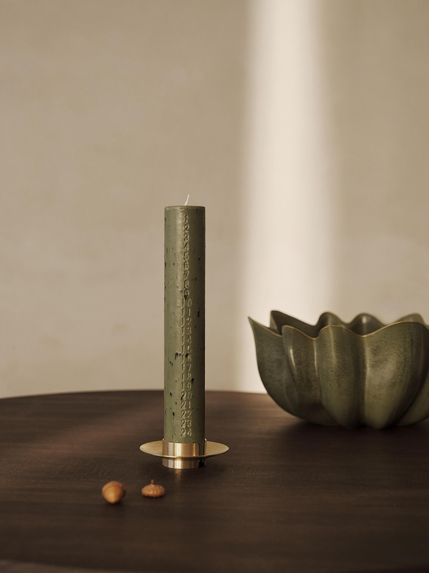 Mura Advent Candle Artichoke Green