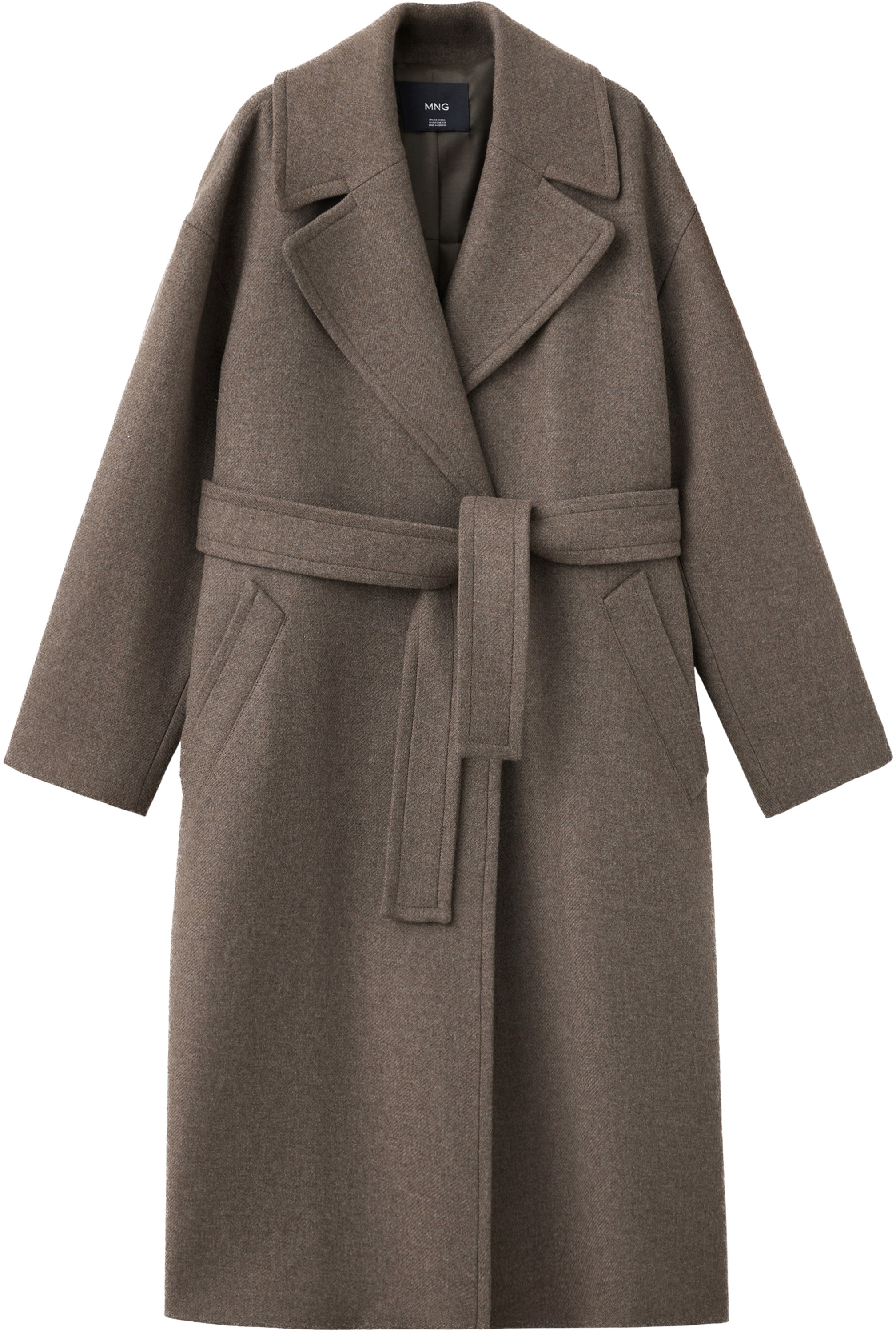 Manteco Wool Coat With Belt