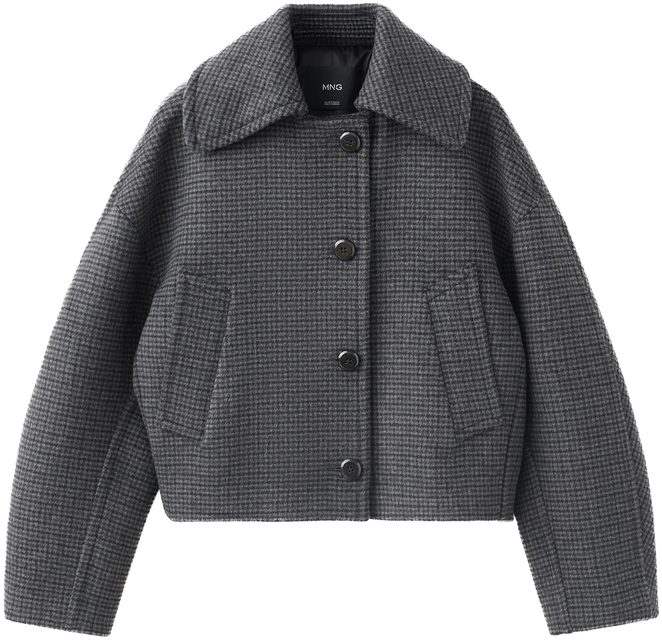 Houndstooth Wool Jacket