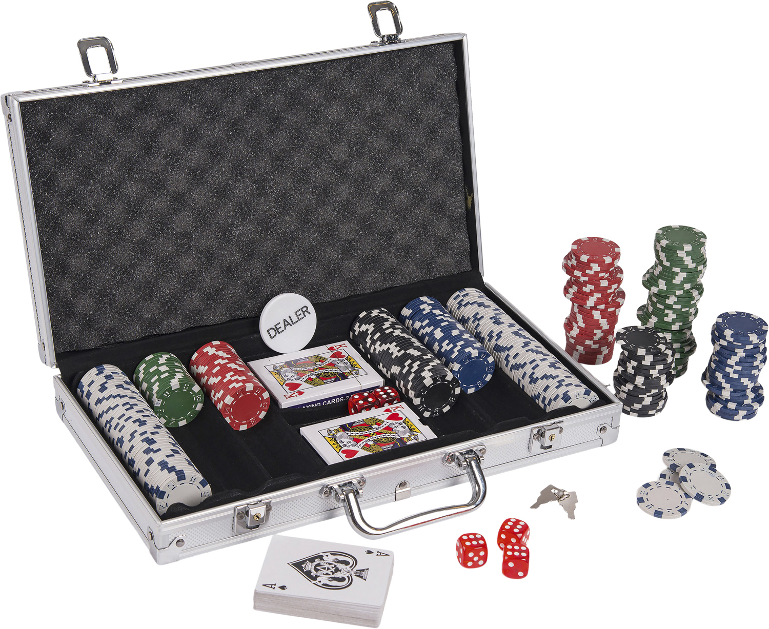 Pokerchips 300 Alukuffert