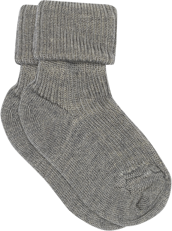 Ankle Wool RIB Turn Down