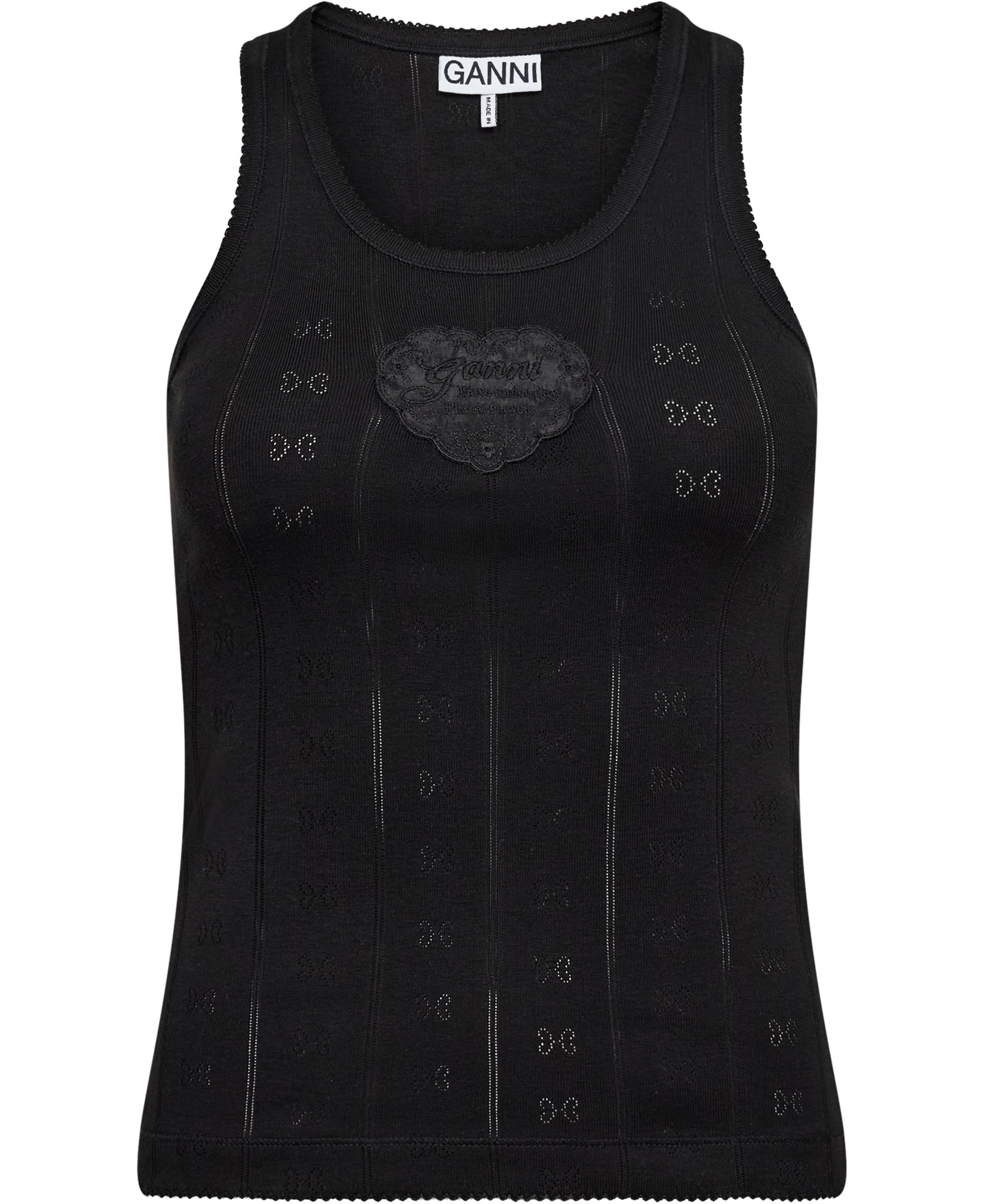 Compact Pointelle rib Jersey Tank t
