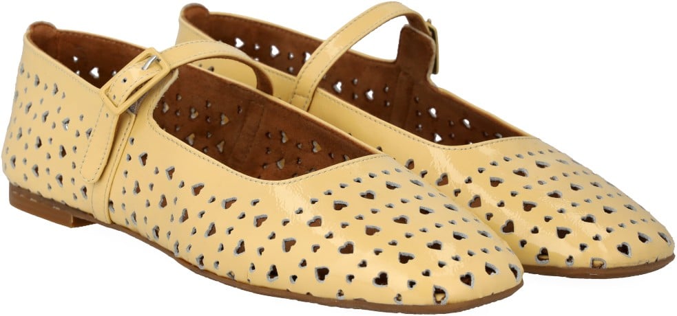 Mary Jane Ballerina med Perforeret Hjertemã¸Nster