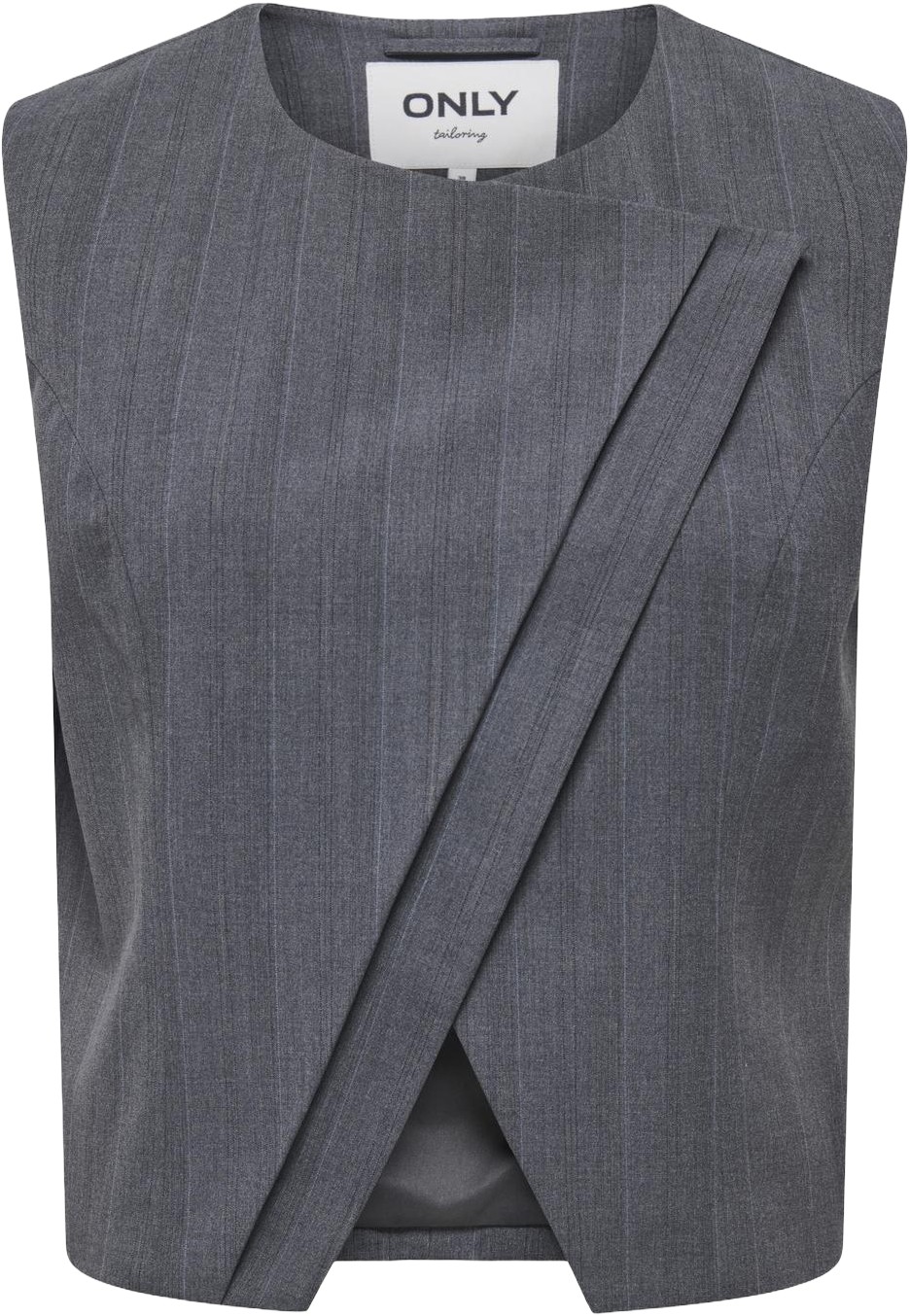 Onljackie S/L Pinstr Asym Waistcoat