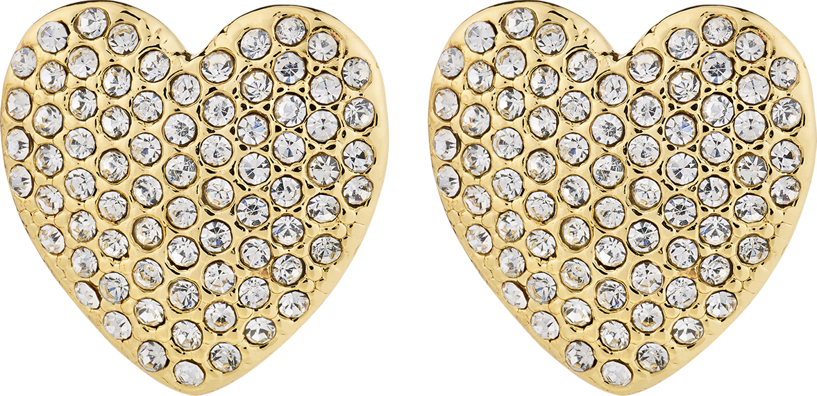 Dune Heart Earrings Goldplated