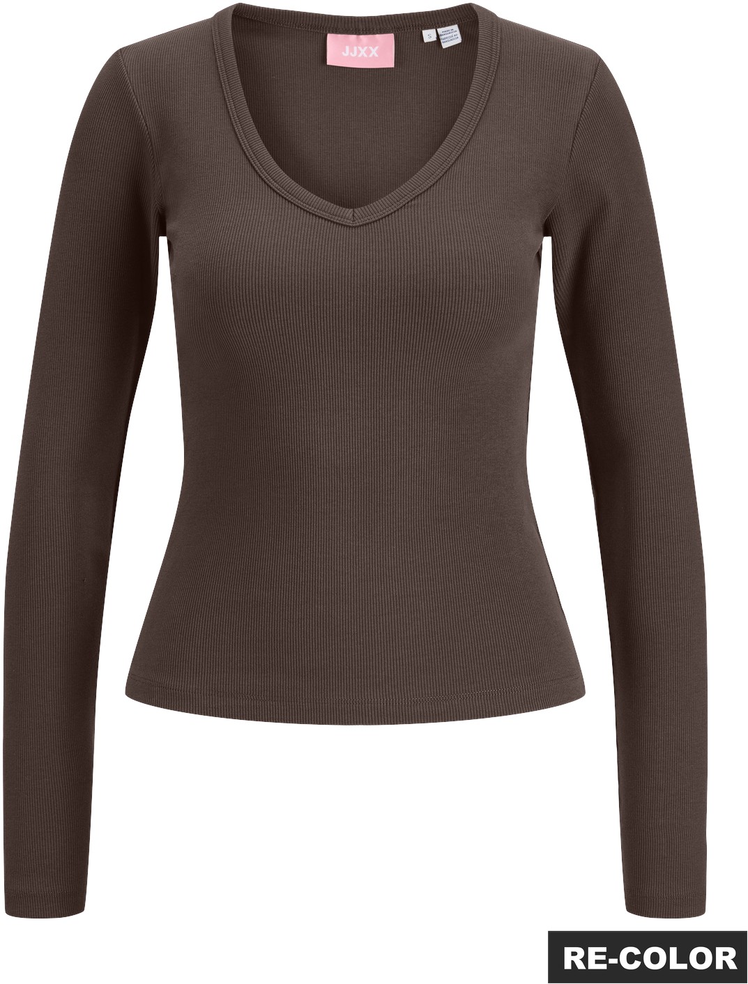Jxfreya STR LS Vneck TOP JRS Noos