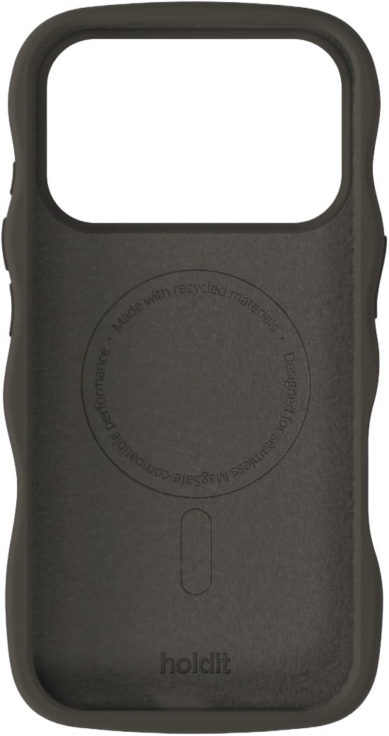 Wavy Silicone Magsafe Cpt. Iph18pro/17pro Charcoal