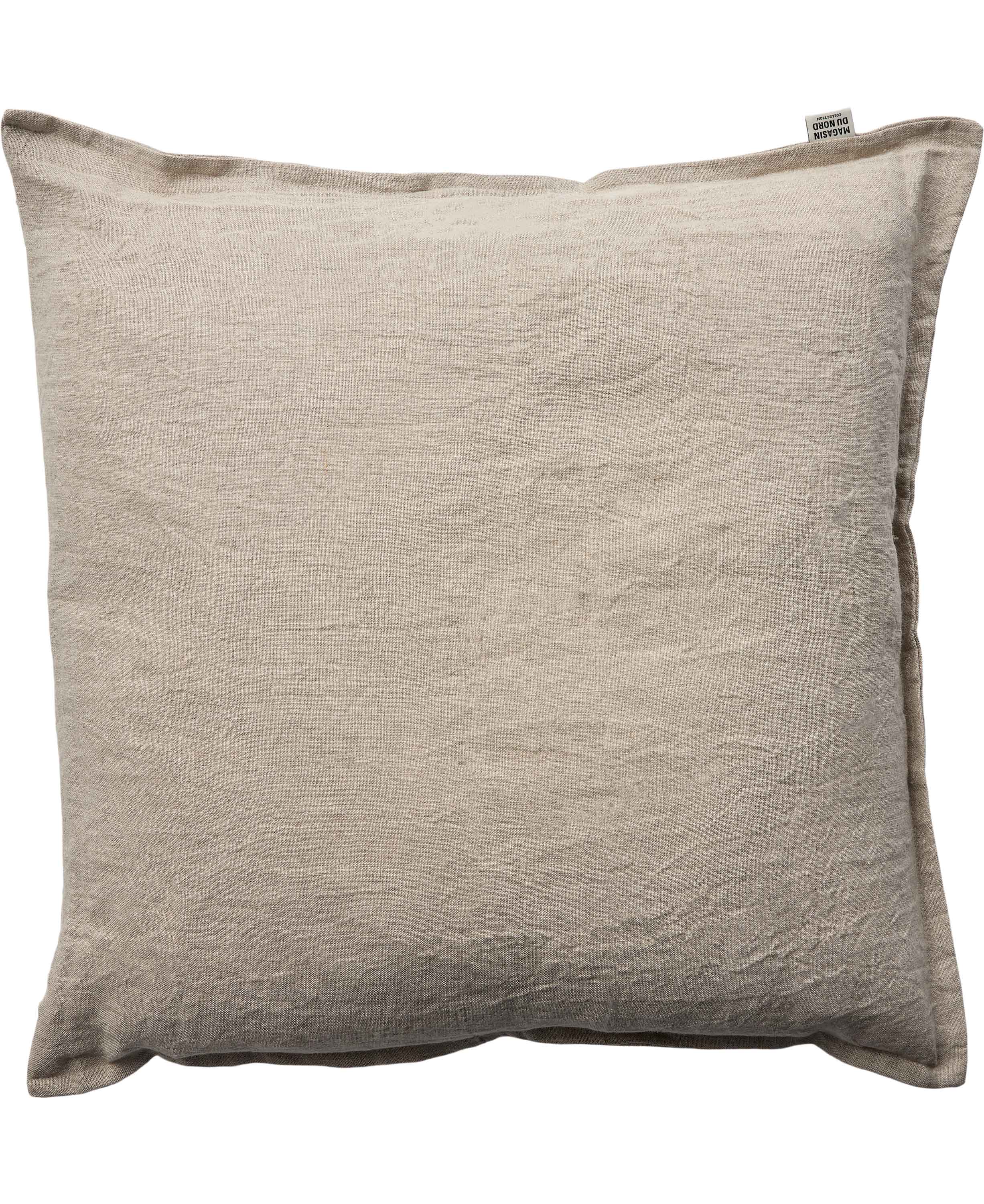 Hør Vasket Pude 50×50 Natural