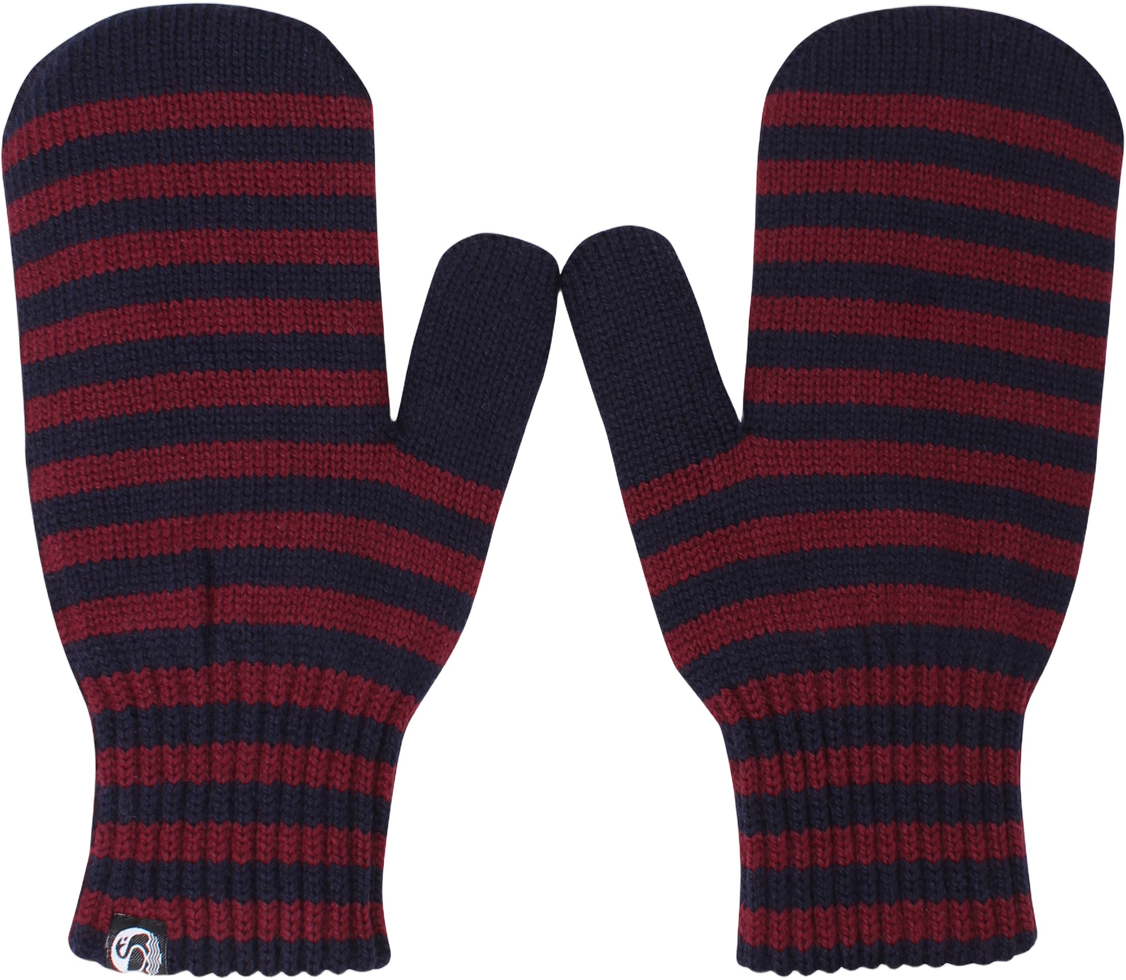 Danicebird Wool Mittens Dk Merlot/dk Navy