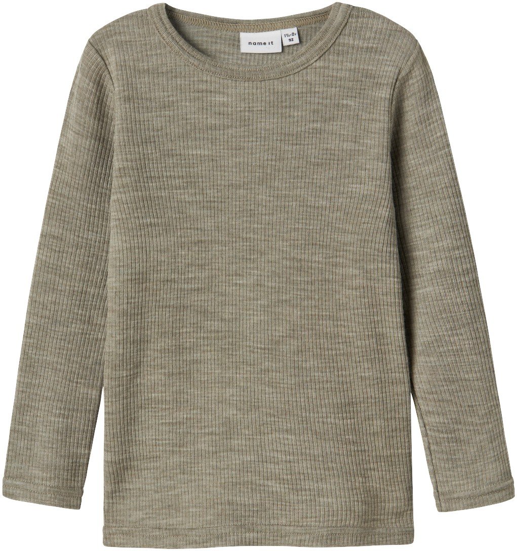 Nmnwax Wool RIB LS TOP Noos