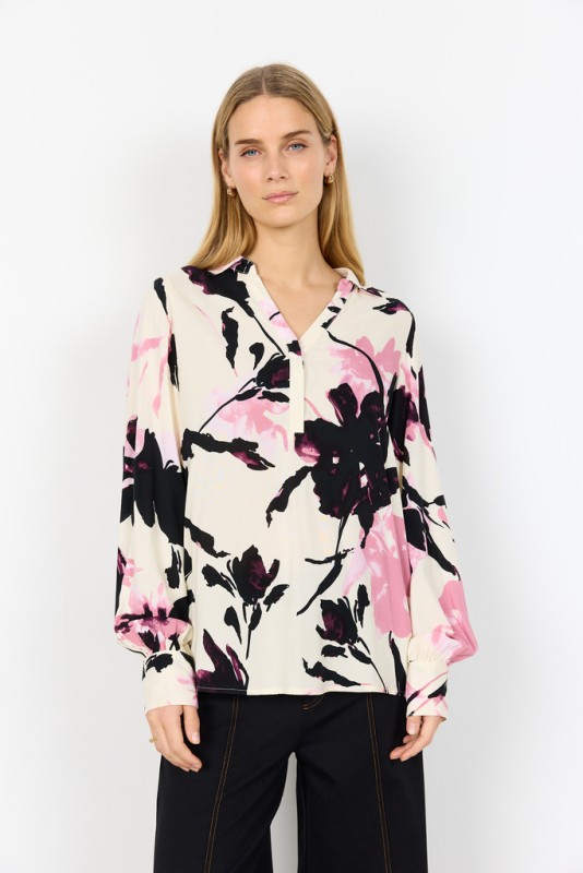 Scbene 2 Bluse LyserÃ¸d