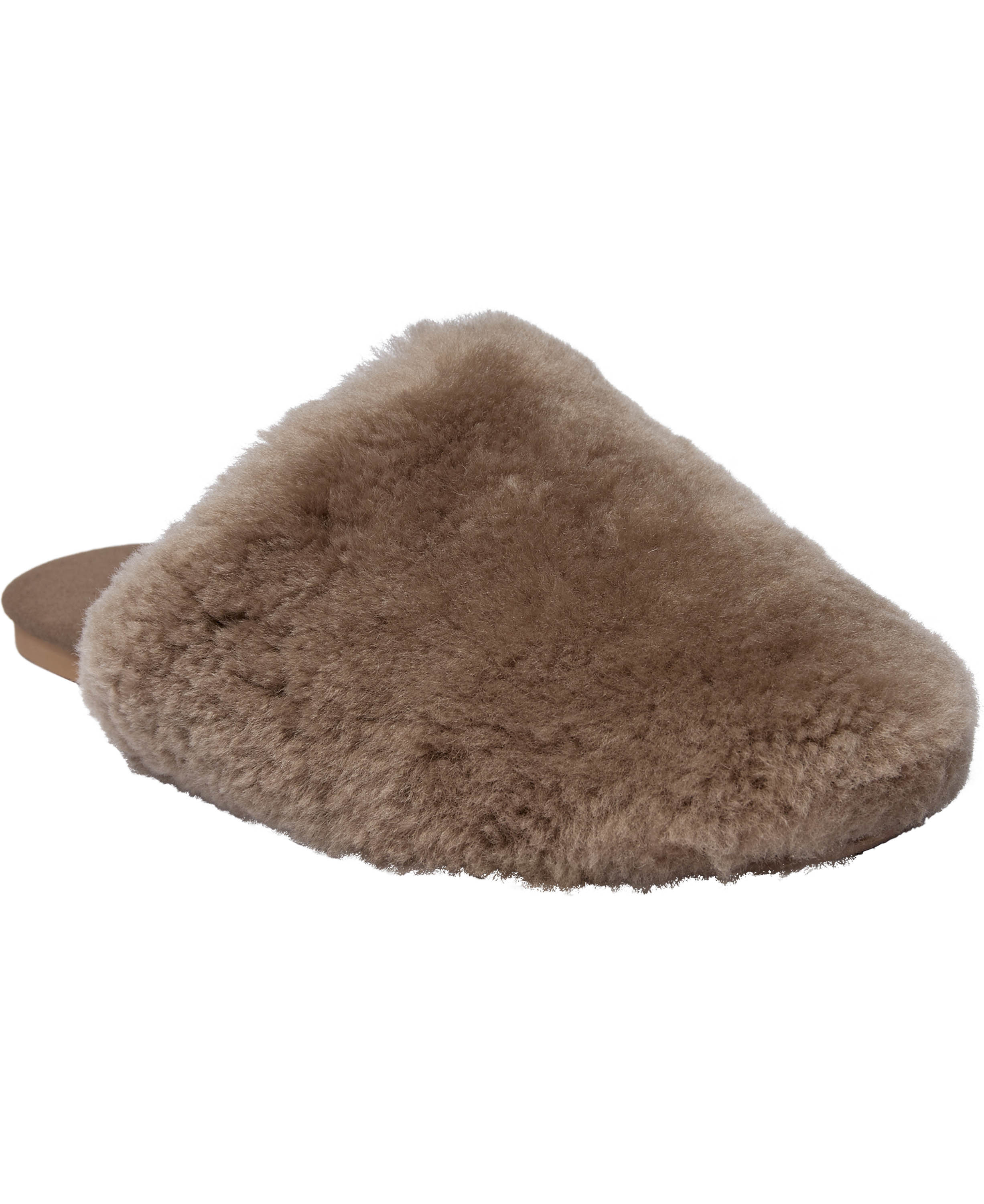 Slipper in Real Sheepskin Cocoa Creme