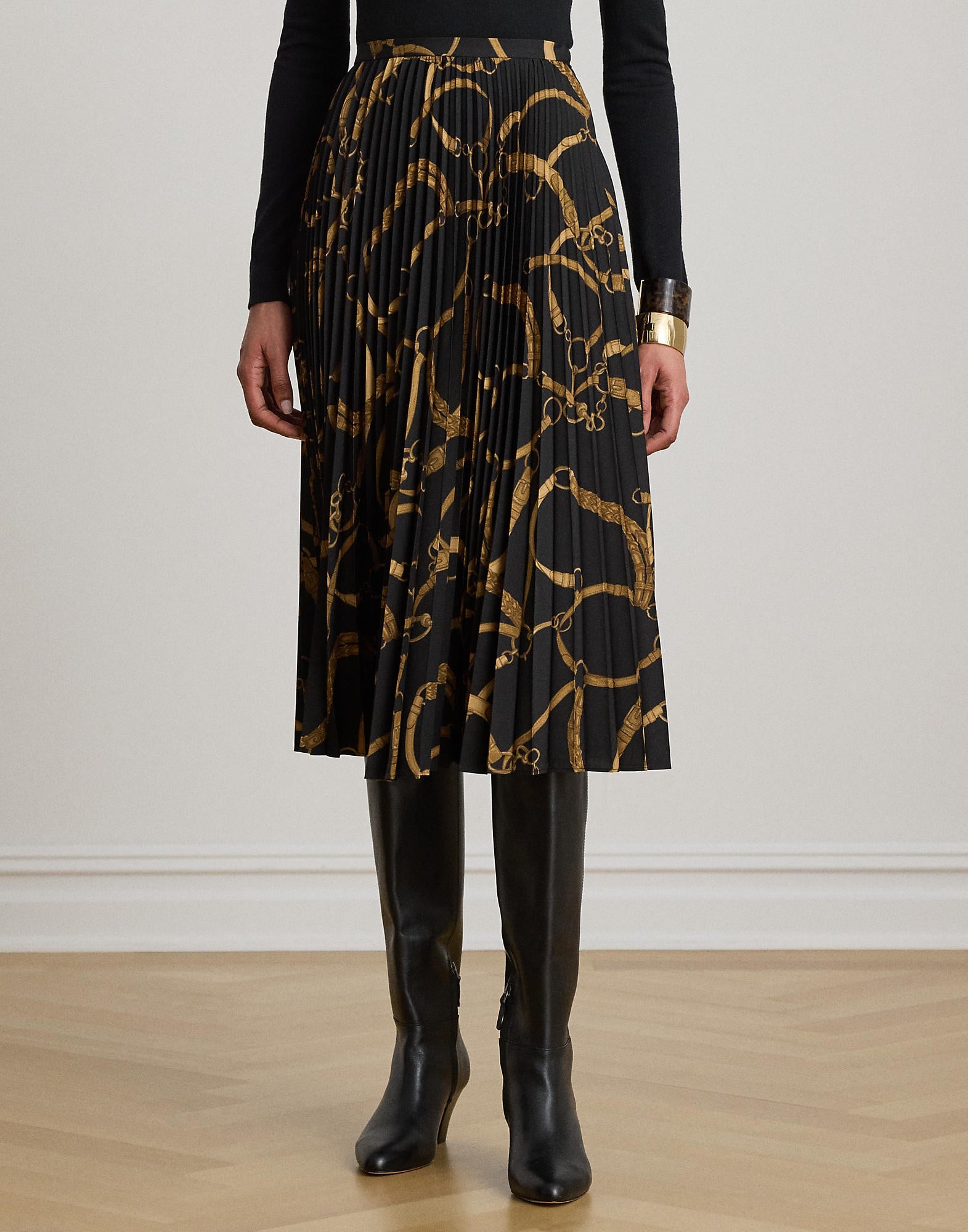 Beltingprint Pleated Crepe Skirt - Køb til DKK 1.327 - Spar 30%