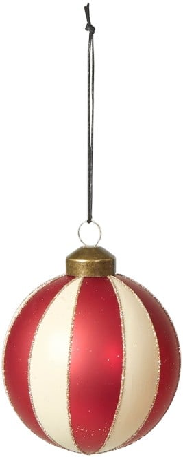 Julekugle D8cm Glas