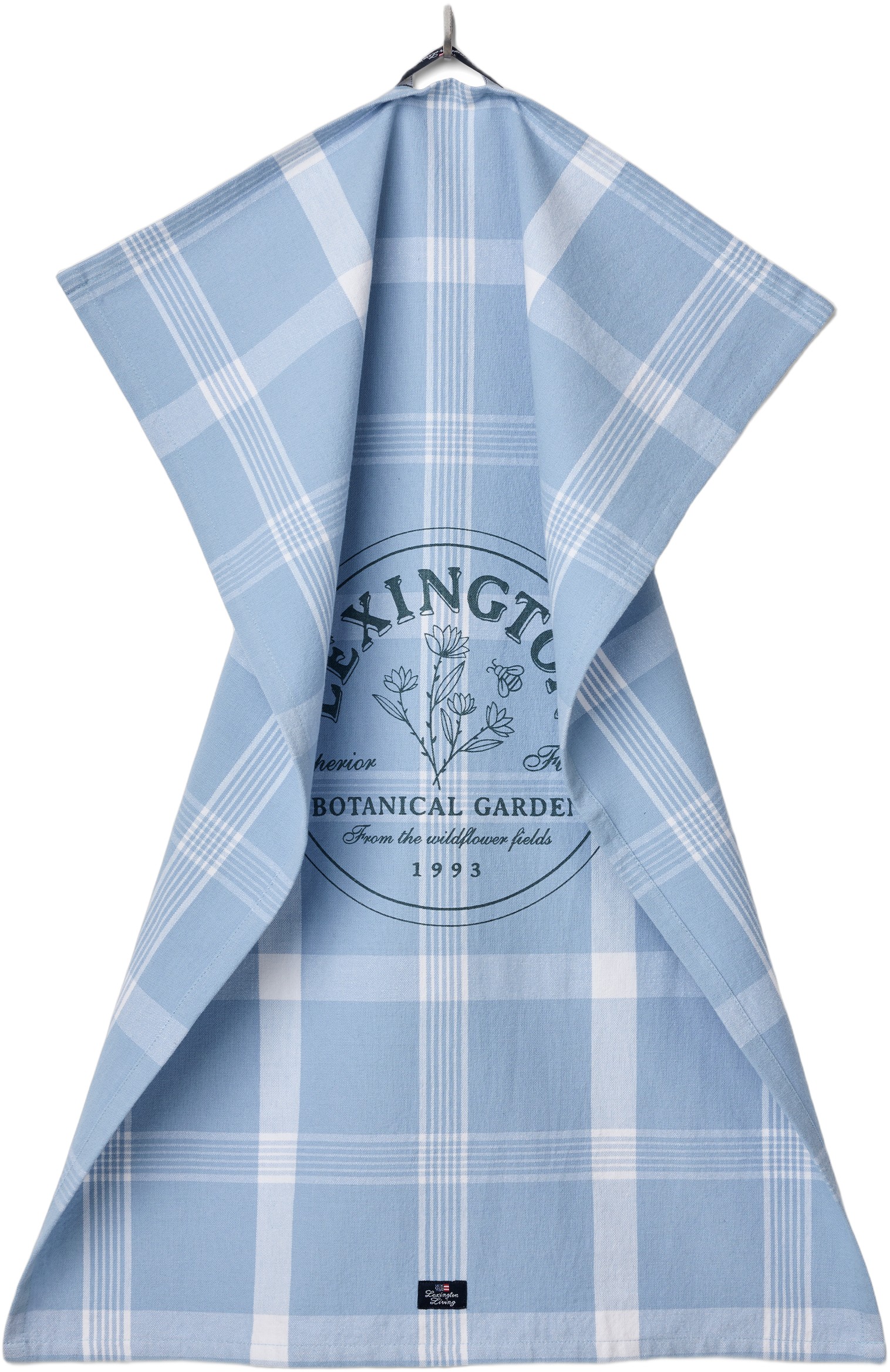 Botanical Checked Org Cotton Kitchen Towel